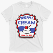 Whipped Cream Condiment Ice Cream Halloween Costume T-Shirt - White