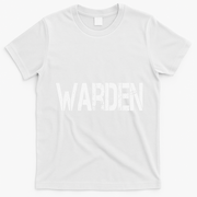 Warden Halloween Costume Game Fish Prison T-Shirt - White