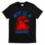 WTF Is A Kilometer? Eagle 4th Of July T-Shirt - Black