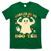 Working On My Boo Halloween Gym Workout Weightlifting T-Shirt - Irish Green