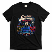 Cruisin' Woodward M1 2026 Detroit To Pontiac Neon T-Shirt - Black