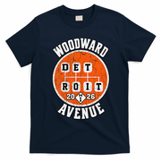 Detroit In Gear – Woodward Avenue M1 2026 T-Shirt - Navy Blue