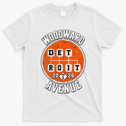 Detroit In Gear – Woodward Avenue M1 2026 T-Shirt - White