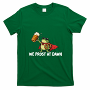 We Prost At Dawn Frog Funny Oktoberfest Beer Drinking T-Shirt - Irish Green