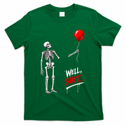 Well Shit Skeleton Balloon Funny Saying Halloween T-Shirt - Irish Green