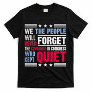 We The People Will Never Forget Protest T-Shirt - Black