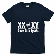 XX XY Save Girls Sports T-Shirt - Navy Blue