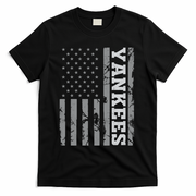 Yankee American Flag T-Shirt - Black