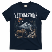 Yellowstone National Park Vintage 90s T-Shirt - Navy