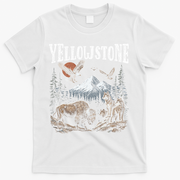 Yellowstone National Park Vintage 90s T-Shirt - White