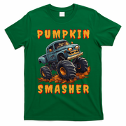 Zombie Monster Truck Pumpkin Smasher Halloween Costume Kids T-Shirt - Irish Green