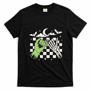 Zombie Skeleton Hands Halloween Vintage Horror Creepy  T-Shirt - Black