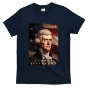 Thomas Jefferson 3rd President Of The United States Portrait T-Shirt