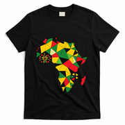 Colourful Africa Map Cloth Gift For African Lover T-Shirt
