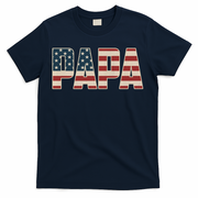 Papa Bold Patriotic American Flag Father’s Day T-Shirt