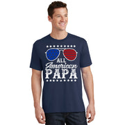 All American Papa 4th Of July Sunglasses Family Matching Fathers Day T-Shirt