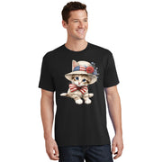 American Cat 4th Of July Cat Patriotic Cats Savannah Kitten T-Shirt