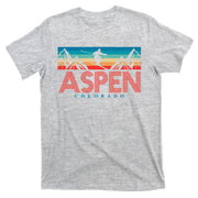 Aspen Colorado Ski Sunset Mountain T-Shirt