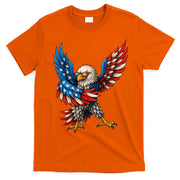 American Flag USA Dabbing Bald Eagle Patriotic 4th Of July T-Shirt