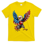 American Flag USA Dabbing Bald Eagle Patriotic 4th Of July T-Shirt