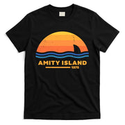 Amity Island 1975 Retro Sunset Movie Vintage T-Shirt