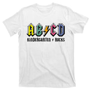 ABCD Kindergarten Rocks Teachers Back To School T-Shirt