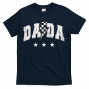 Retro Dada Lightning Bolt Checkered Father’s Day T-Shirt
