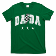 Retro Dada Lightning Bolt Checkered Father’s Day T-Shirt