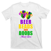 Beer Beads and Boobs Mardi Gras New Orleans T-Shirt
