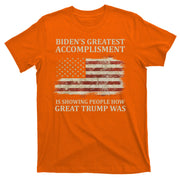 Bidens Greatest Accomplishment Is Showing People How Great Trump Was Usa T-Shirt
