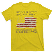 Bidens Greatest Accomplishment Is Showing People How Great Trump Was Usa T-Shirt
