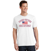 Born On The 4th Of July Funny American Flag T-Shirt