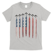 B-52 Stratofortress Bomber Airplane USA Patriotic Flag T-Shirt