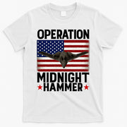 B-2 Stealth Jet Operation Midnight Hammer American Flag T-Shirt