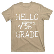 Back To School 6th Grade Square Root Of 36 Math Teacher T-Shirt
