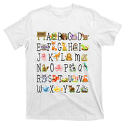 Back To School Preschool Alphabet Animals Teachers Students T-Shirt