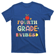 Back To School Fourth Grade Vibes Student Teacher T-Shirt