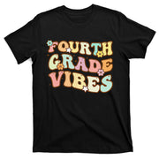 Back To School Fourth Grade Vibes Student Teacher T-Shirt