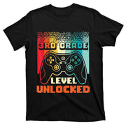 Back To School Video Gamer 3Rd Grade Level Unlocked T-Shirt