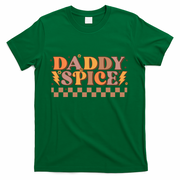 Daddy Spice Retro Checkered Thanksgiving Family Matching Dad Gift T-Shirt
