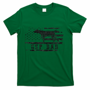 Gsp Dad Usa American Flag German Shorthaired Pointer Dog T-Shirt