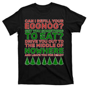Can I Refill Your Eggnog Funny Christmas T-Shirt