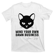 Childless Cat Lady Mind Your Own Dmn Business Kamala Walz T-Shirt
