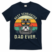 Dog Vintage Best Schnauzer Dad Ever Fathers Day T-Shirt