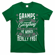 Gramps Knows Everything Funny Gramps Fathers Day Gifts T-Shirt