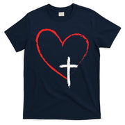 Christian Faith Love Heart Jesus God Cross T-Shirt