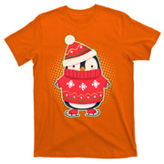 Christmas Holiday Penguin Skates T-Shirt