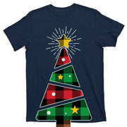 Christmas Multi Plaid Tree T-Shirt