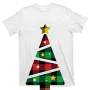 Christmas Multi Plaid Tree T-Shirt