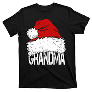 Christmas Santa Hat Grandma T-Shirt